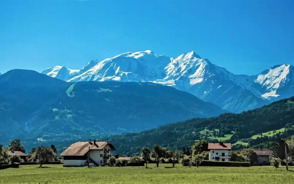 Vu sur le sommet du Mont Blanc